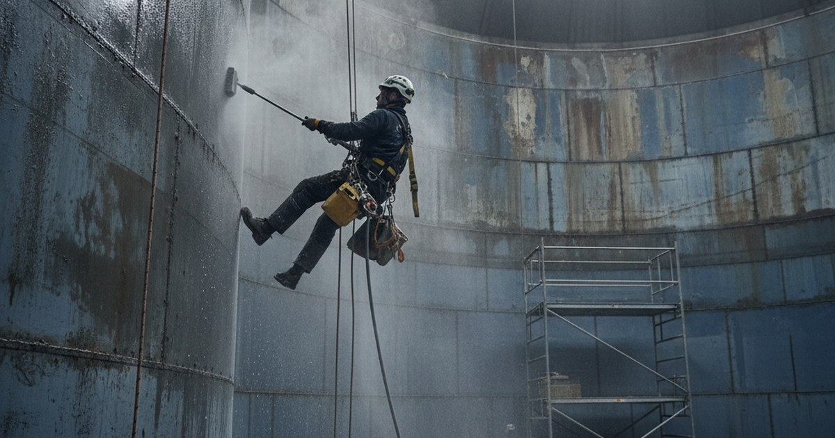 Nettoyage de silo